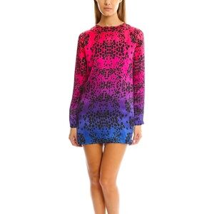 Pre-Loved Sz 40 Pierre Balmain Ombre Leopard 100% Silk Dress ($510)